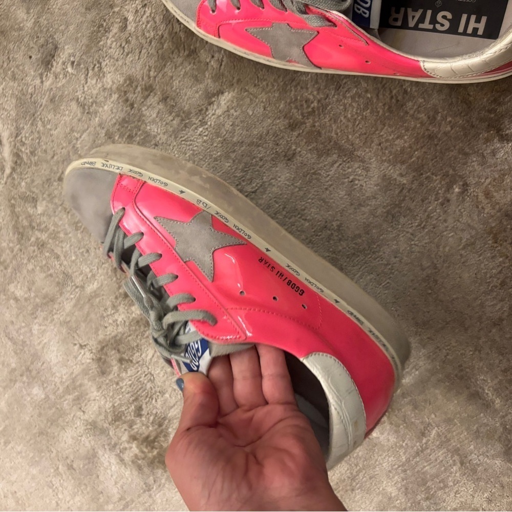 Golden Goose Pink and Gray Sneakers Size 41 - Picture 8 of 12